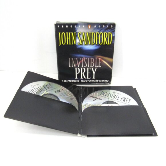 John Sandford Penguin Audio Audiobooks Lot of 2 Invisible Prey and Dead Watch - Picture 3 of 6